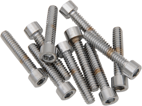 DRAG SPECIALTIES MPB196S Replacement Socket-Head Bolts for Harley-Davidson Motorcycles, 10 Pack