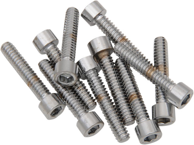 DRAG SPECIALTIES MPB196S Replacement Socket-Head Bolts for Harley-Davidson Motorcycles, 10 Pack