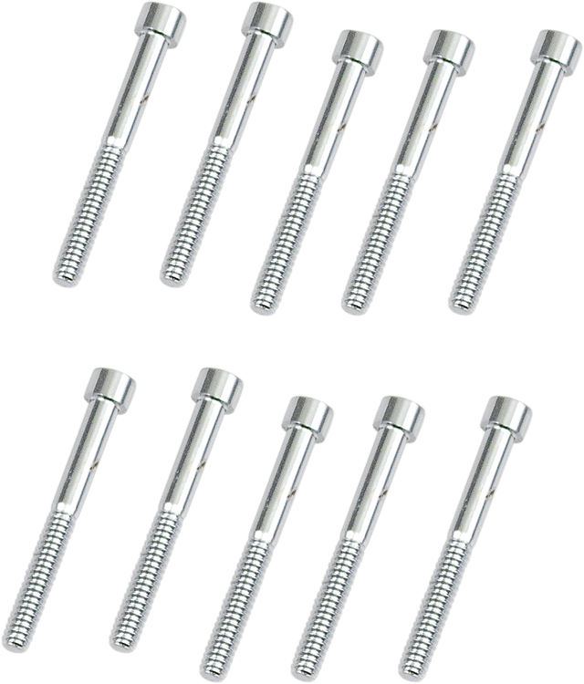 DRAG SPECIALTIES MPB198S Replacement Socket-Head Bolts for Harley-Davidson Motorcycles - 10 Pack