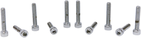 DRAG SPECIALTIES MPB202 Replacement Socket-Head Bolts for Harley-Davidson Motorcycles - 10 Pack, Fine and Coarse Thread, 3/4 inch Length