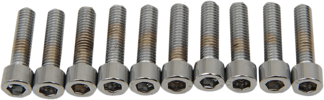 DRAG SPECIALTIES MPB202S Replacement Socket-Head Bolts for Harley-Davidson Motorcycles, #10-32 x 3/4", 10 Pack