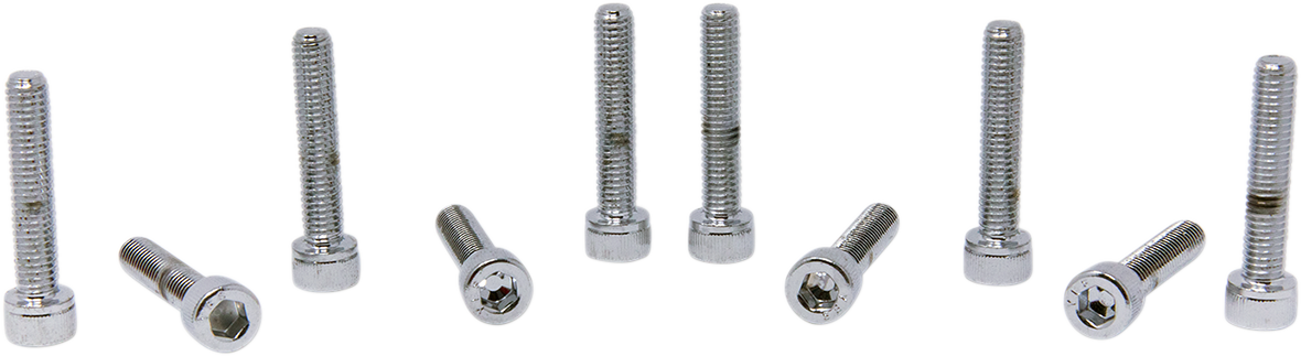 DRAG SPECIALTIES MPB204 Replacement Socket-Head Bolts for Harley-Davidson Motorcycles, 10 Pack