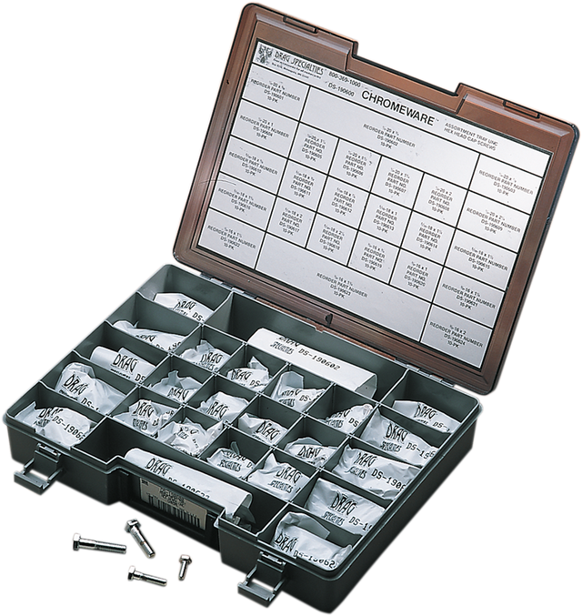 Drag Specialties Head Bolt Assortment Kit MK147 - Hex Coarse-Thread - Fits Harley-Davidson Models