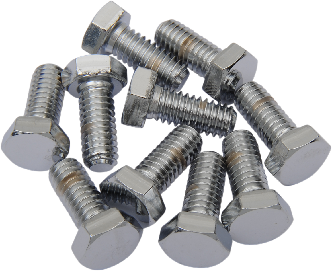 DRAG SPECIALTIES Hex-Head Chrome Bolts - 5/16"-18 x 3/4" (MPB123) for Harley-Davidson Motorcycles
