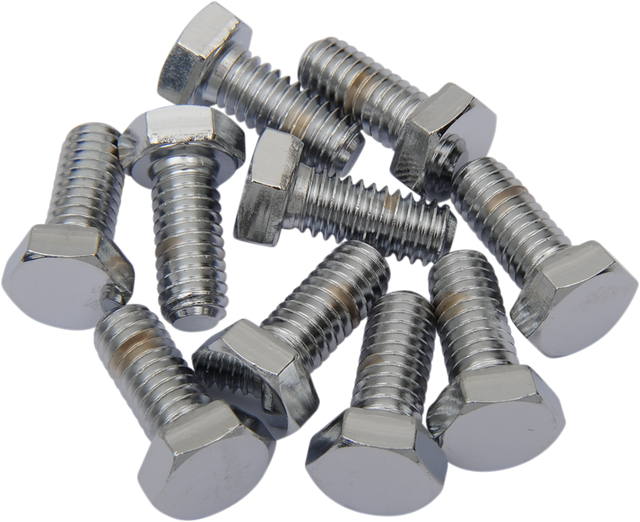 DRAG SPECIALTIES Hex-Head Chrome Bolts - 5/16"-18 x 3/4" (MPB123) for Harley-Davidson Motorcycles