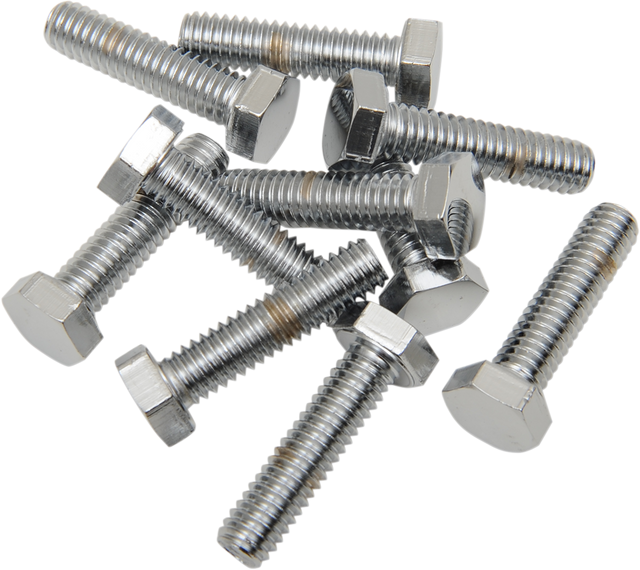 DRAG SPECIALTIES Chrome Hex-Head Bolts - 5/16"-18 x 1-1/2" - Model MPB127 for Harley-Davidson Motorcycles