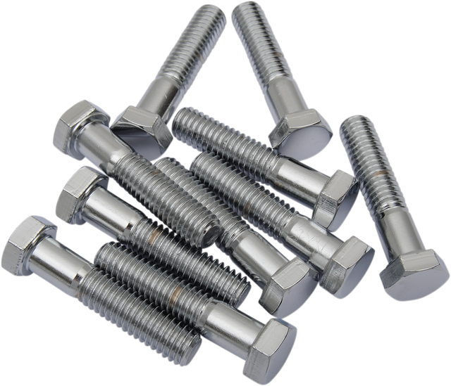 DRAG SPECIALTIES Hex-Head Bolts - Chrome 3/8"-16 x 1-3/4" - MPB135 for Harley-Davidson and Custom Motorcycles
