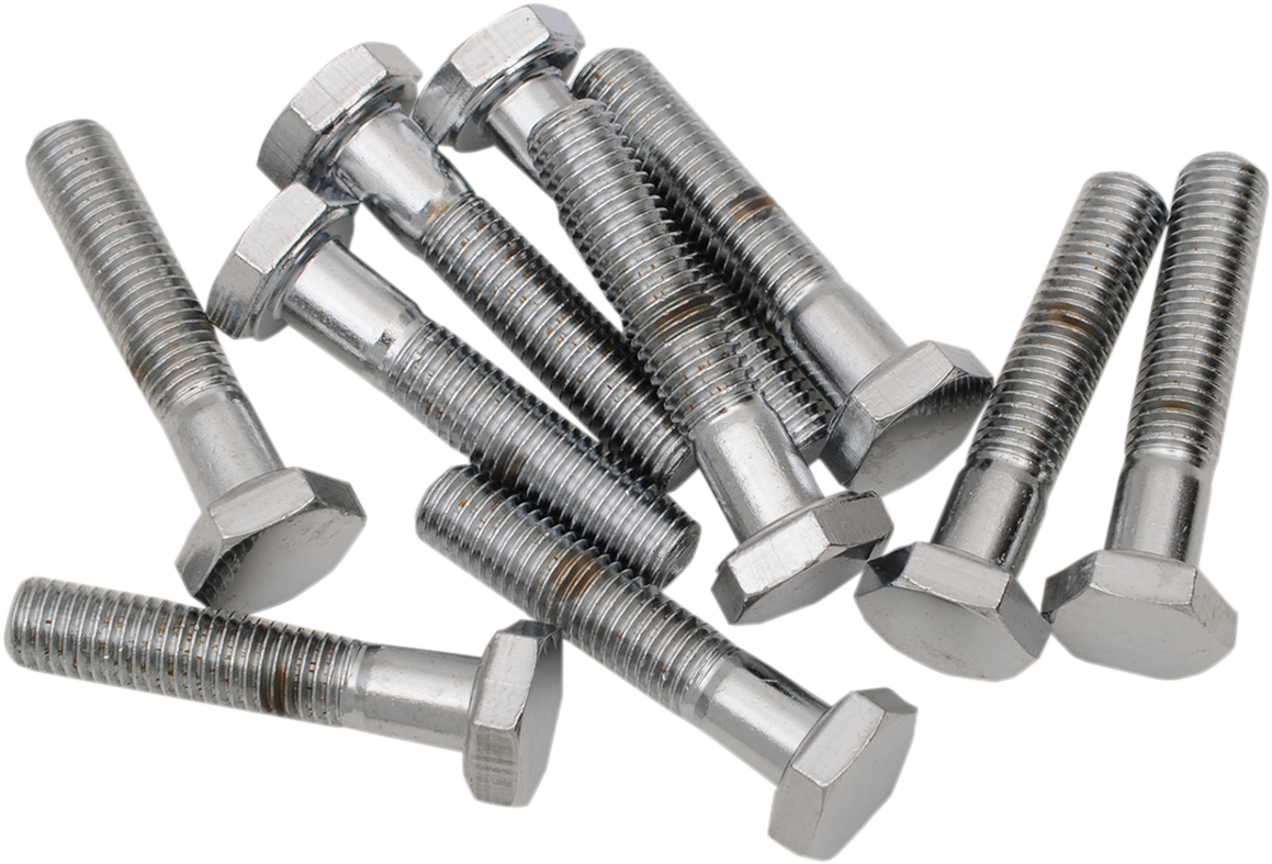 DRAG SPECIALTIES MPB140 Fine Thread Hex Head Bolts for Motorcycle Repairs, 1/4"-28 x 1" - Pack of 10