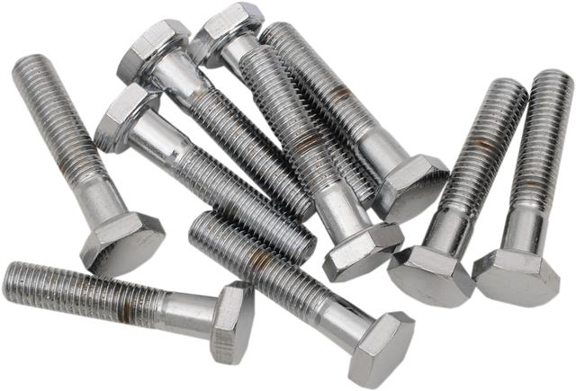 DRAG SPECIALTIES MPB140 Fine Thread Hex Head Bolts for Motorcycle Repairs, 1/4"-28 x 1" - Pack of 10