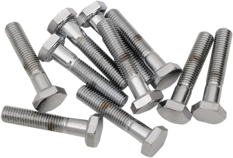Drag Specialties MPB141 Fine Thread Hex Head Bolts for Harley-Davidson Motorcycles — 1/4"-28 x 1-1/4" Replacement Bolts Pack of 10