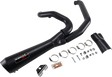 BASSANI XHAUST Short 2:1 Exhaust for FL - Black 1F42RB
