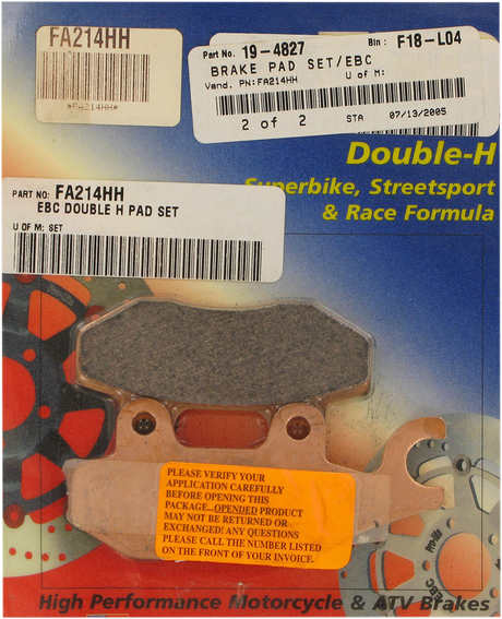EBC HH Brake Pads FA214HH