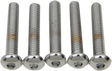 Drag Specialties MPB824 Button Head Bolts Kit for Harley-Davidson Motorcycles, 1/4"-20 x 2" Replacement Bolts, Pack of 5