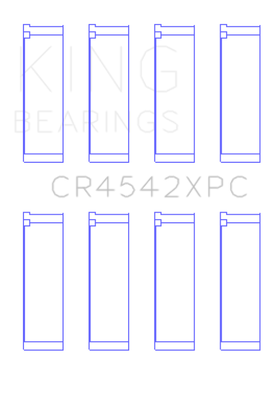King Engine Bearings Honda K-Series pMaxKote Performance Rod Bearing Set - Size STDX