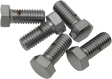 DRAG SPECIALTIES Hex-Head Bolts - Chrome 7/16"-14 x 1" - Fits Harley-Davidson and Custom Motorcycles - Pack of Replacement Hardware