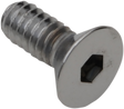 Drag Specialties MPB570 Chrome Flat-Head Bolts for Harley-Davidson Motorcycles, 10-24 x 3/4 inch