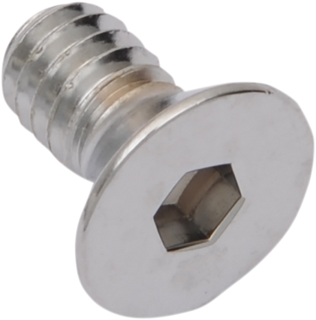 Drag Specialties MPB575 Chrome Flat-Head Bolts for Harley-Davidson Motorcycles, 1/4"-20 x 5/8" - Replacement Countersunk Socket-Head Bolts