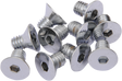 Drag Specialties Flat-Head Chrome Bolts – 5/16"-18 x 5/8" – Compatible with Harley-Davidson Models