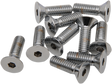 Drag Specialties MPB580 Chrome Flat-Head Bolts – 5/16"-18 x 1-1/4" – Replacement for Harley-Davidson Motorcycles