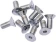 Drag Specialties Flat-Head Chrome Bolts - 5/16"-24 x 5/8" (Part# MPB581) for Harley-Davidson Motorcycles