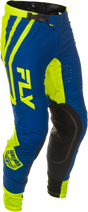 Fly Racing Lite Lancer Pants for Motocross - CA/NY Navy/Hi Vis, Size 32