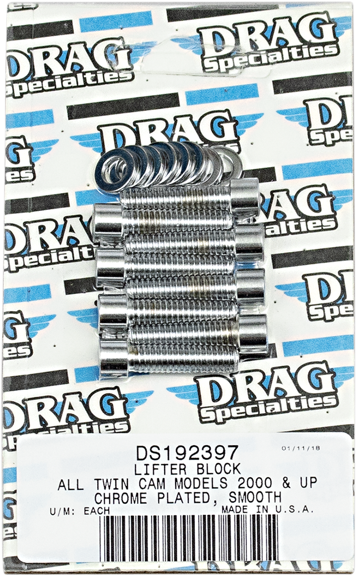 DRAG SPECIALTIES MK378S Lifter Base Bolt Kit for Harley-Davidson Twin Cam 1999-2017