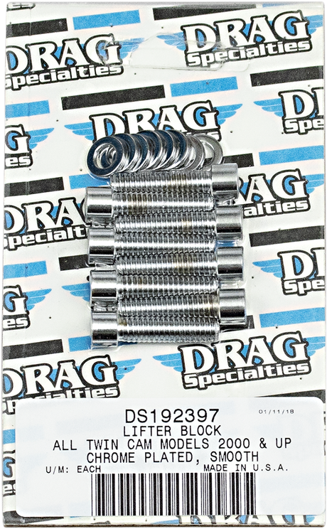 DRAG SPECIALTIES MK378S Lifter Base Bolt Kit for Harley-Davidson Twin Cam 1999-2017