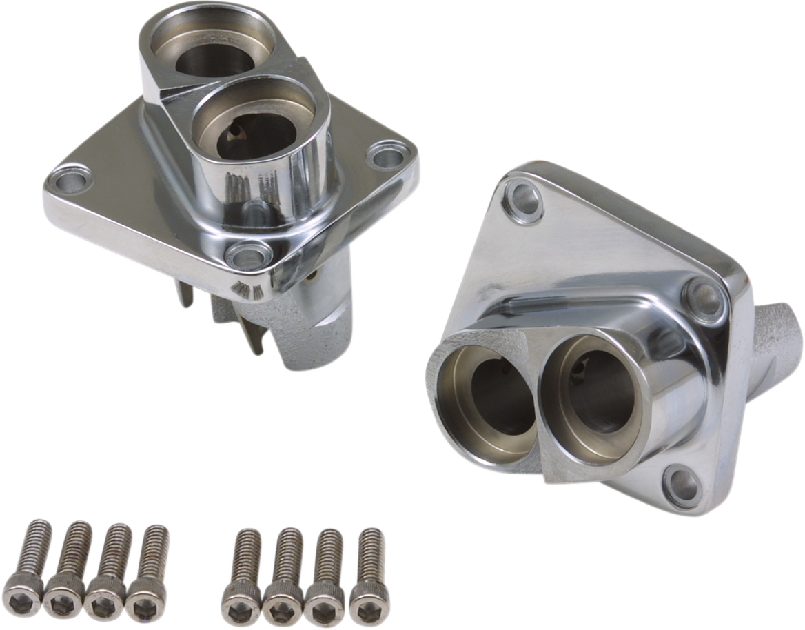 Drag Specialties Chrome Shovelhead Lifter Block - Part Number 20489-BX-LB1 - Fits 1966-1984 Harley-Davidson Panhead & Shovelhead Engines