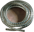 DRAG SPECIALTIES Chrome Cable and Wire Covering 3/16" Part Number 33-6008-HC4 for Motorcycle Control Cables and Electrical Wiring