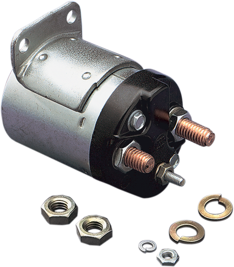DRAG SPECIALTIES Harley Davidson MC-DRAG036 Starter Solenoid with Zinc-Finished Moisture-Proof Case for Harley Models