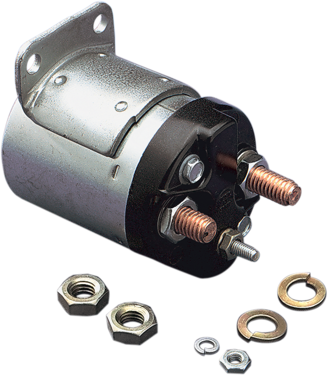DRAG SPECIALTIES Harley Davidson MC-DRAG036 Starter Solenoid with Zinc-Finished Moisture-Proof Case for Harley Models