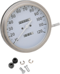DRAG SPECIALTIES 5-inch MPH FL-Style 2:1 Speedometer for Harley-Davidson FL '36-'40 with White Face, Part #72758M
