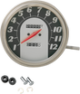 DRAG SPECIALTIES 5-inch MPH FL-'62-'67 Style Speedometer with Black Face - Fits Harley FL Models 1962-1967
