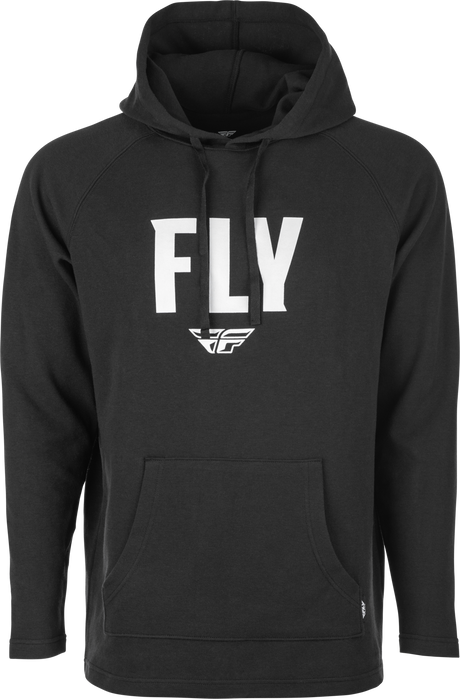 Fly Racing Weekender Pullover Hoodie Black/White Large - Comfortable and Stylish Outerwear