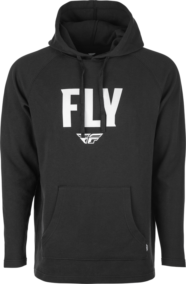 Fly Racing Weekender Pullover Hoodie Black/White Large - Comfortable and Stylish Outerwear