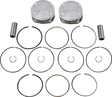 JE PISTONS Piston Kit - 4.075" Bore - Standard - 114"/117" M8 370249