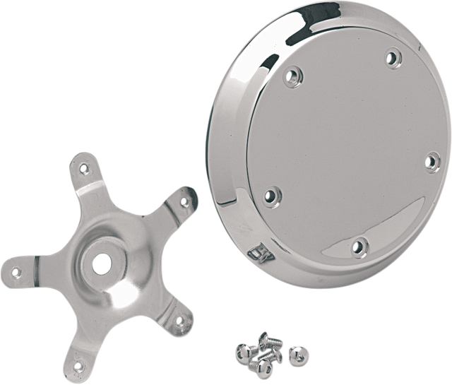DRAG SPECIALTIES Five-Bolt Domed Air Cleaner Insert - Chrome for Harley-Davidson Motorcycles Part 14-0210-SC4