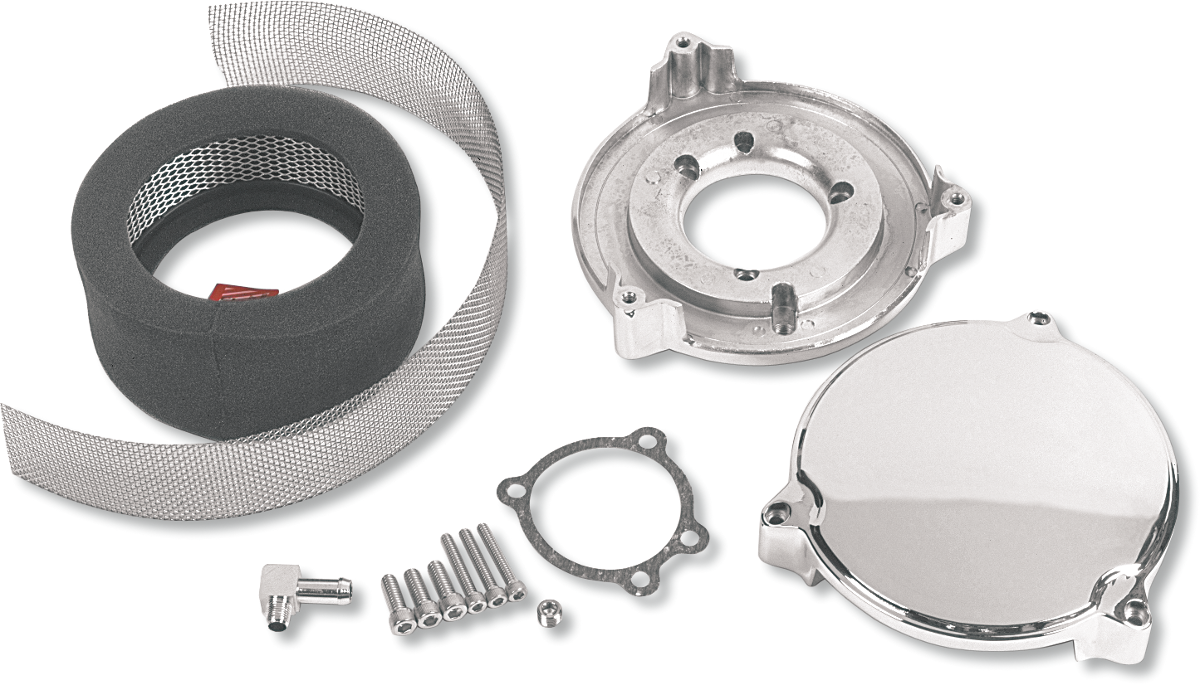 DRAG SPECIALTIES High Performance 6" Dragtron™ II Air Cleaner Kit - Chrome with Vehicle Fitment for Harley-Davidson Touring Models