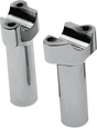 DRAG SPECIALTIES Buffalo Billet Aluminum Handlebar Risers - 4-1/2" - Chrome | Fits Harley-Davidson with 1" Handlebar Diameter