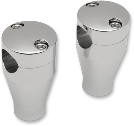 DRAG SPECIALTIES Handlebar Riser Sockets with Bolt Top - 3 Inch Fit for Harley Davidson Motorcycles (Part #57-6000A-SC)
