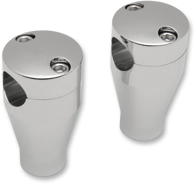 DRAG SPECIALTIES Handlebar Riser Sockets with Bolt Top - 3 Inch Fit for Harley Davidson Motorcycles (Part #57-6000A-SC)