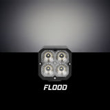 XK GLOW 20W RGB Pod Lights Flood Beam - Universal Vehicle Fit for Cars, Trucks, and SUVs