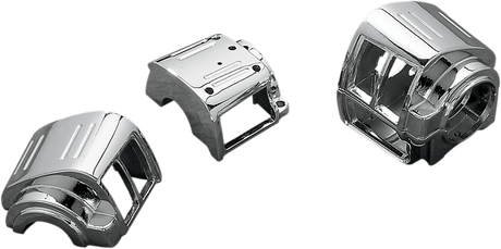 DRAG SPECIALTIES Handlebar Switch Housing Kit - Chrome for Harley Davidson Motorcycles with 1-1/4 inch Handlebars Part #07-0544/5-SC3