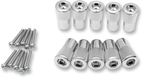Drag Specialties Speedometer Reset Knobs - 10 Pack (Part #80008A) for Harley-Davidson Motorcycles