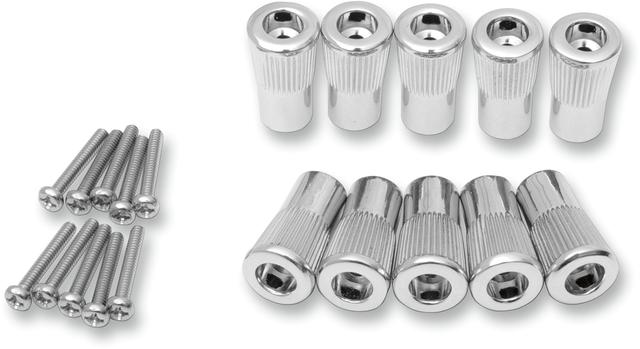 Drag Specialties Speedometer Reset Knobs - 10 Pack (Part #80008A) for Harley-Davidson Motorcycles