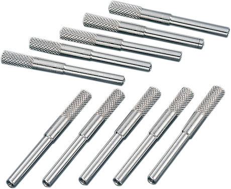 Drag Specialties Knurled Speedometer Reset Knobs - 10 Pack Part 70847K for Harley-Davidson Motorcycles