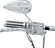 DRAG SPECIALTIES KA-90S/R-BC335 Chrome Teardrop Side View Mirror for Harley-Davidson Motorcycles (Right)