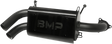 BIKEMAN PERFORMANCE Double Barrel Slip-On Muffler - Ceramic Black 17-312-CB