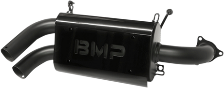 BIKEMAN PERFORMANCE Double Barrel Slip-On Muffler - Ceramic Black 17-312-CB