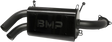 BIKEMAN PERFORMANCE Double Barrel Slip-On Muffler - Ceramic Black 17-314-CB